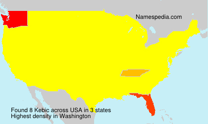 Surname Kebic in USA