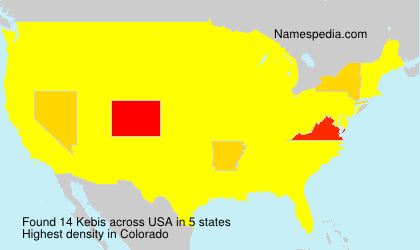 Surname Kebis in USA