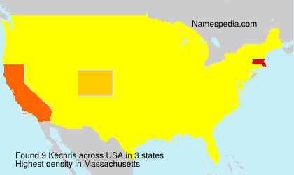 Surname Kechris in USA