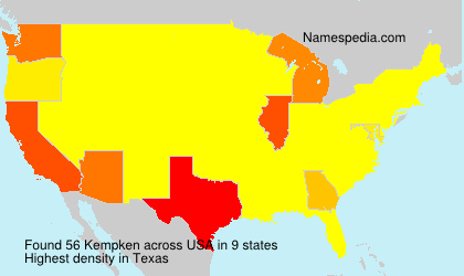 Surname Kempken in USA