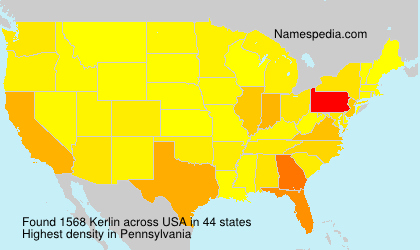 Surname Kerlin in USA
