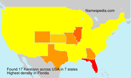 Surname Kerstann in USA