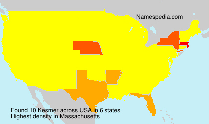 Surname Kesmer in USA