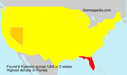 Surname Kganela in USA