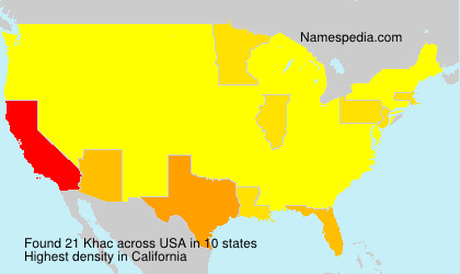Surname Khac in USA