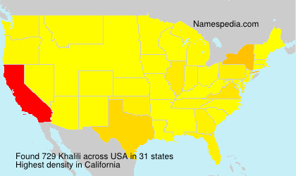 Surname Khalili in USA