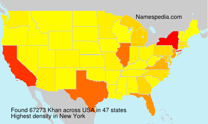 Surname Khan in USA