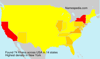 Surname Khana in USA