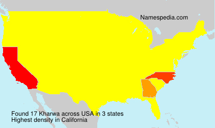 Surname Kharwa in USA