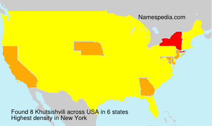 Surname Khutsishvili in USA