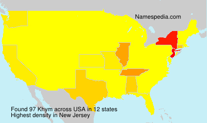 Surname Khym in USA