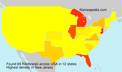 Surname Kibitlewski in USA