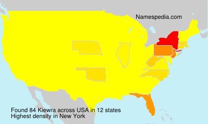 Surname Kiewra in USA