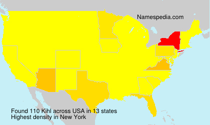 Surname Kihl in USA