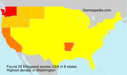 Surname Kiilsgaard in USA