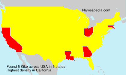 Surname Kike in USA