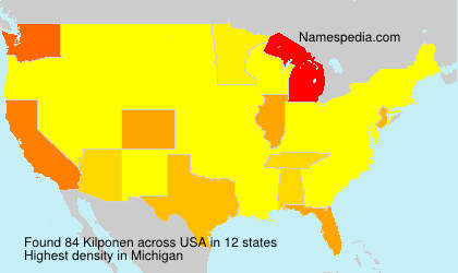 Surname Kilponen in USA