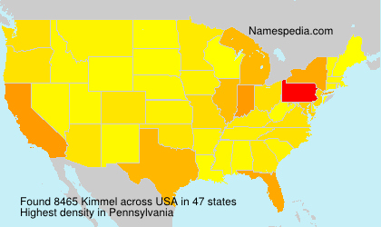 Surname Kimmel in USA