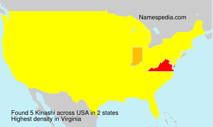 Surname Kinashi in USA