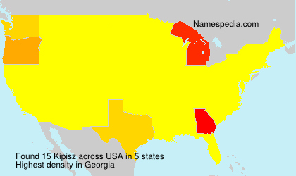 Surname Kipisz in USA