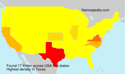 Surname Kirten in USA
