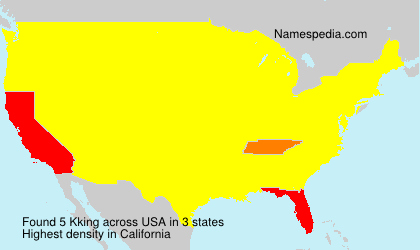 Surname Kking in USA