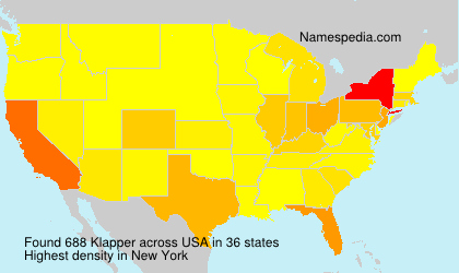 Surname Klapper in USA