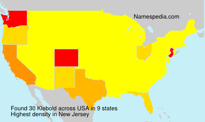 Surname Klebold in USA
