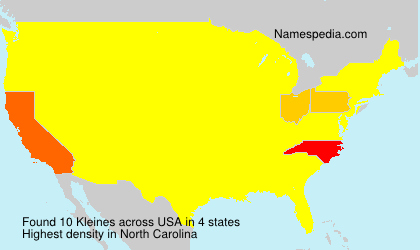 Surname Kleines in USA