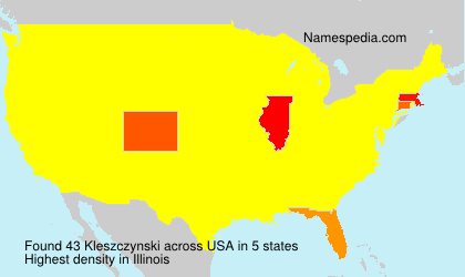 Surname Kleszczynski in USA