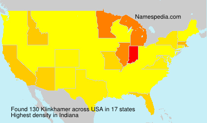 Surname Klinkhamer in USA