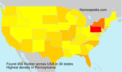 Surname Kloiber in USA