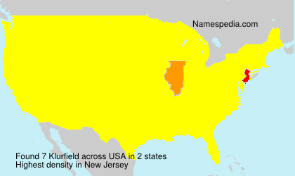 Surname Klurfield in USA