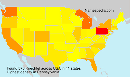 Surname Knechtel in USA