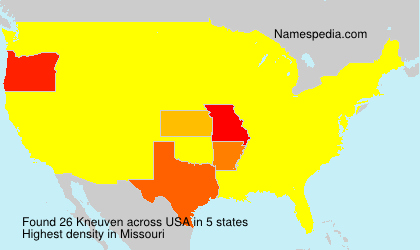 Surname Kneuven in USA