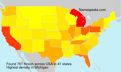 Surname Knoch in USA