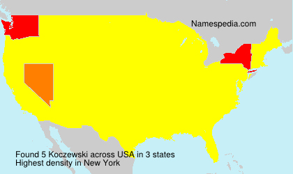 Surname Koczewski in USA