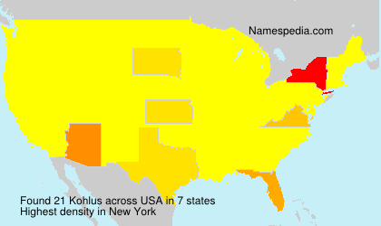 Surname Kohlus in USA