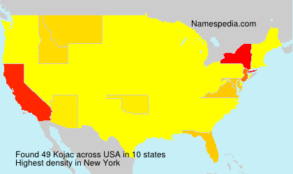 Surname Kojac in USA