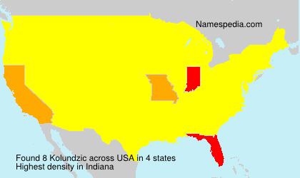 Surname Kolundzic in USA
