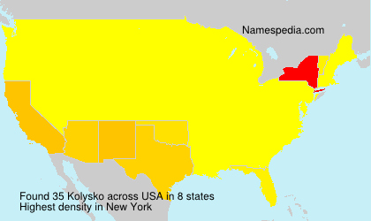 Surname Kolysko in USA