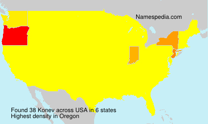 Surname Konev in USA