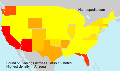 Surname Konings in USA