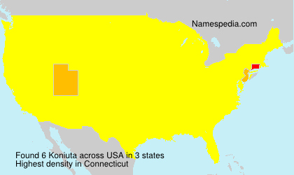 Surname Koniuta in USA