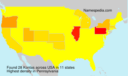 Surname Kontas in USA