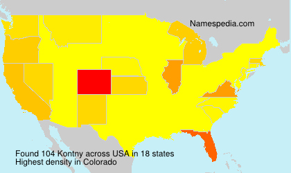 Surname Kontny in USA