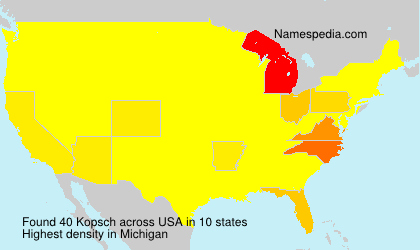 Surname Kopsch in USA