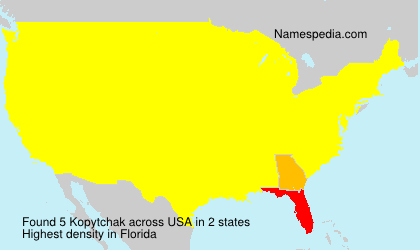 Surname Kopytchak in USA