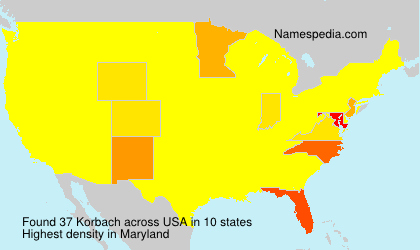 Surname Korbach in USA