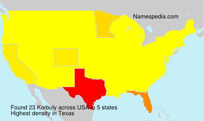 Surname Korbuly in USA